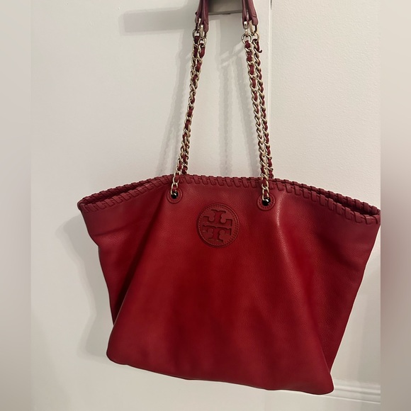 Tory Burch Red Tote Bag - Picture 3 of 11